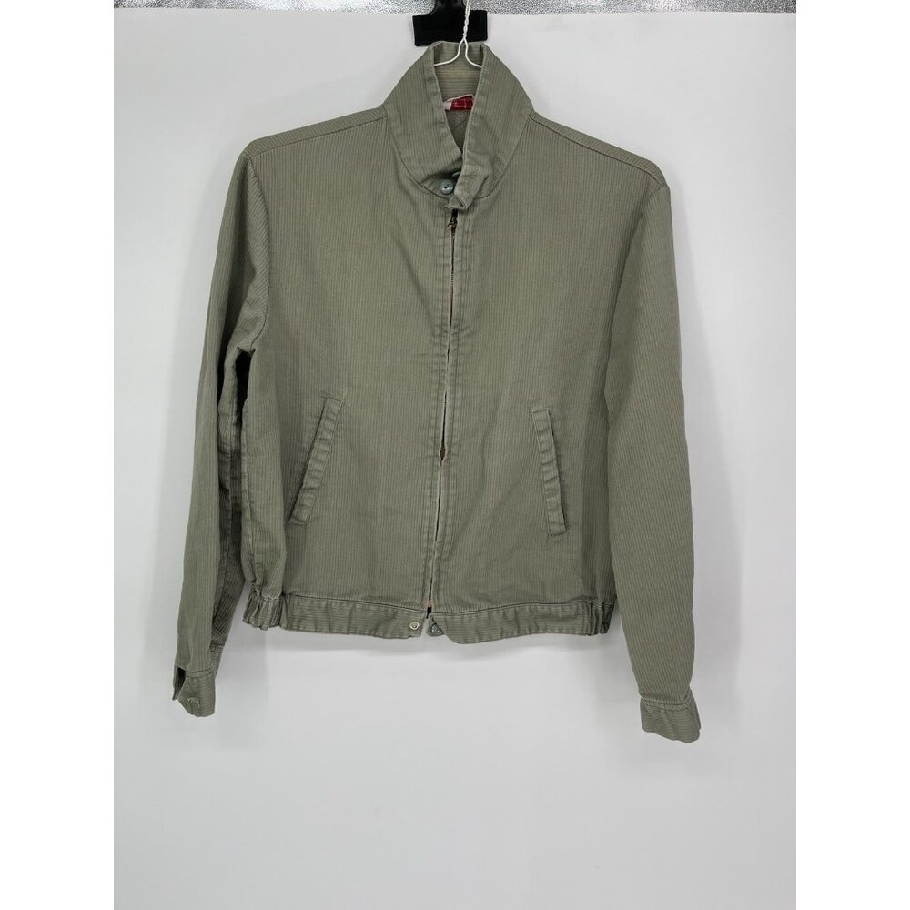 Vintage 50s Shanhouse Ribbed Jacket Green No Size See measurements